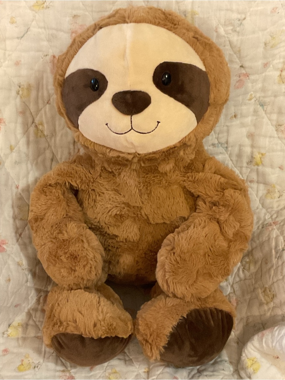 SPARK Plush Sloth Stuffed Animal - Brown Cute Cuddly Kids Toy 21” washable